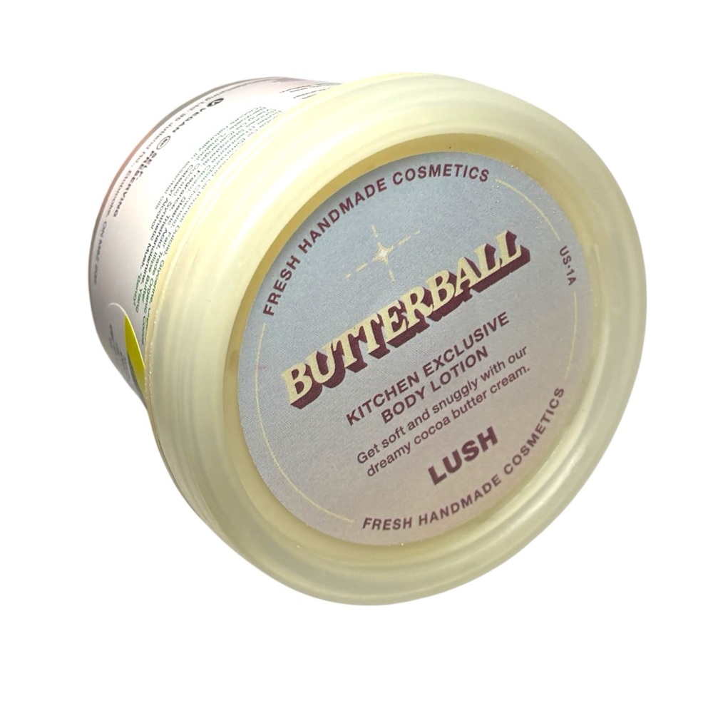 Lush Kitchen Exclusive Butterball Body Lotion Cocoa Butter Jojoba Almond Oil NWT
